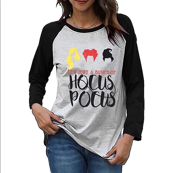 Its Just A Bunch of Hocus Pocus Womens Long Sleeve Top (BRAND NEW IN PACKAGE) - Picture 3 of 8